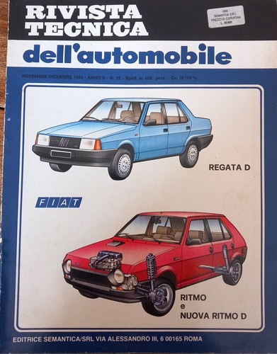 Manuale officina fiat ritmo e - ritmo,