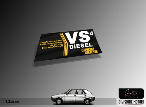 Adesivo oliofiat diesel per - vs,