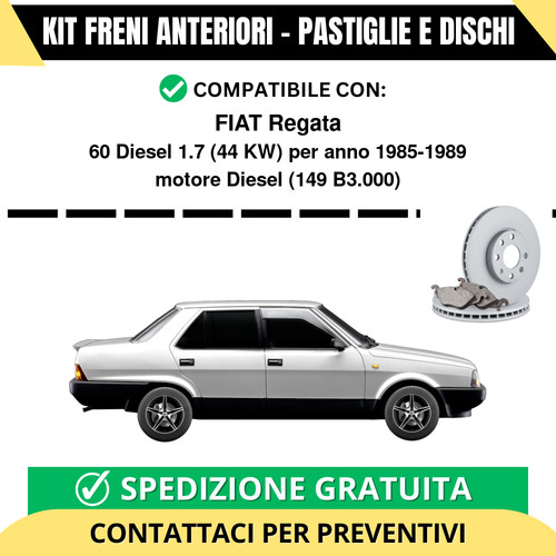 Kit freni anteriori fiat - anteriori,