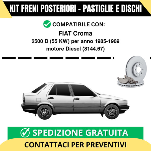 Kit freni posteriori - freni, per