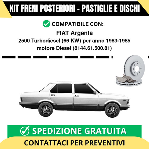 Kit freni posteriori per fiat - freni,