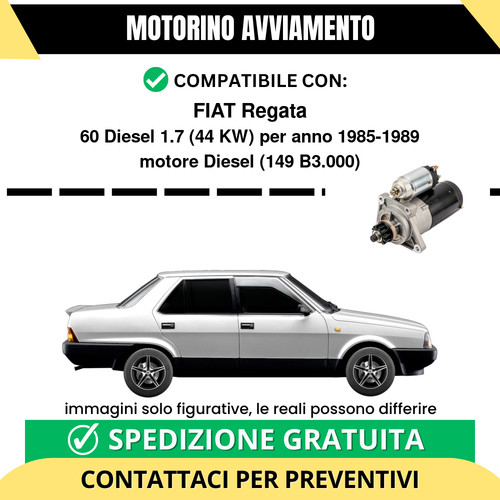 Motorino avviamento fiat - motorino,