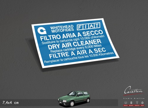 Adesivo filtro aria - a, secco