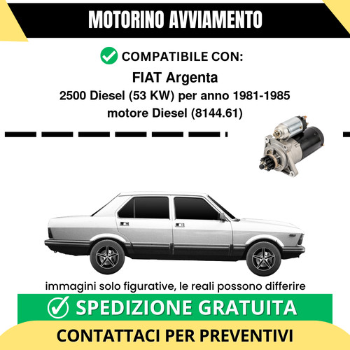 Motorino avviamento fiat - motorino,